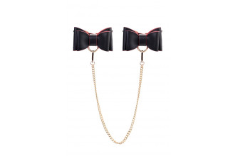 Черно-красный бондажный набор Bow-tie