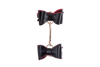 Черно-красный бондажный набор Bow-tie