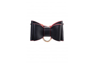 Черно-красный бондажный набор Bow-tie
