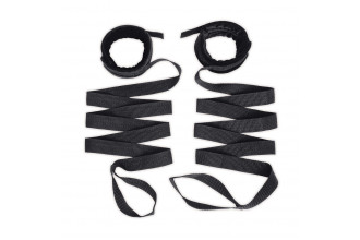 Эротический набор 4PC Bondage Bed Strap & Flogger Kit