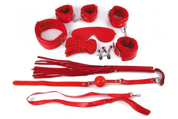 Пикантный красный набор БДСМ