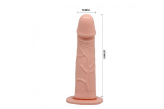 Реалистичный полый фаллоимитатор на трусиках Ultra Passionate Harness - 15 см.