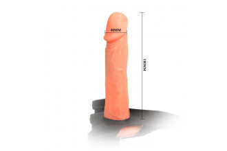 Страпон с полостью на трусиках, с вибрацией - 18 см.