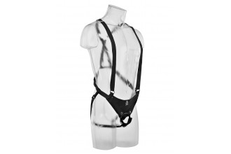Страпон-система с телесной насадкой 10 Hollow Strap-On Suspender System - 25 см.