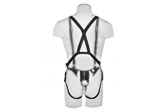 Страпон-система с телесной насадкой 10 Hollow Strap-On Suspender System - 25 см.