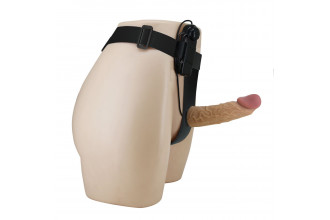 Полый вибрострапон на регулируемых трусиках Draven - 17,5 см.