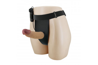 Полый вибрострапон на регулируемых трусиках Draven - 17,5 см.