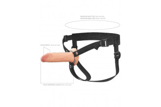 Полый страпон на ремнях 6’’ Hollow Silicone Strap-on