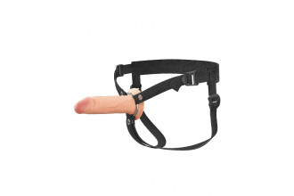 Полый страпон на ремнях 6’’ Hollow Silicone Strap-on