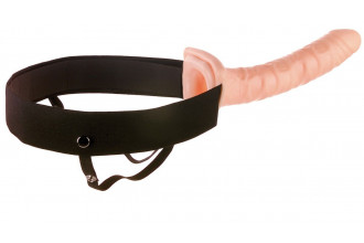 Мужской полый страпон 10 Hollow Strap-On - 24 см.