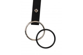 Мужской полый страпон на регулируемых ремешках - 22 см.