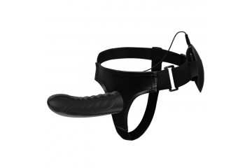 Полый страпон с вибрацией Marvin - 16,2 см.