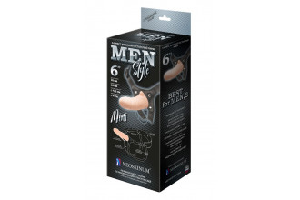 Пустотелый фаллопротез MEN STYLE - 17,5 см.