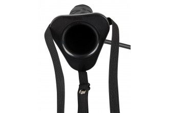 Полый страпон с эффектом увеличения Inflatable Strap-On - 18,5 см.