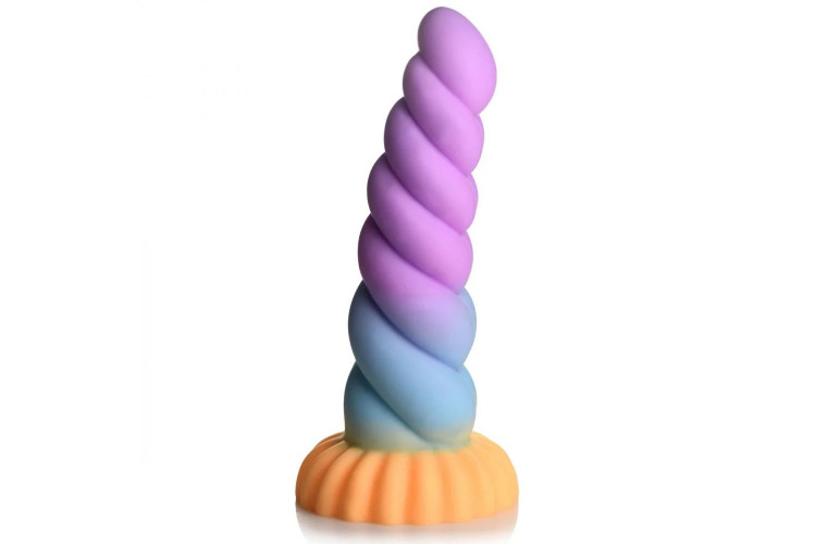 Фантазийный фаллоимитатор Mystique Unicorn - 21 см.