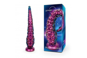 Фантазийный фаллоимитатор-щупальце на присоске - 27 см.