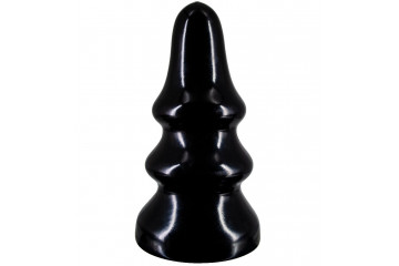 Черная анальная пробка MAGNUM 19 - 22 см.