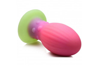 Розовая пробка-яйцо XL Xeno Egg - 17,6 см.