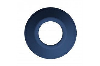 Синяя анальная пробка с открытым каналом - 8,7 см.