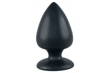 Большая чёрная анальная втулка Black Velvet Extra XL - 14 см.