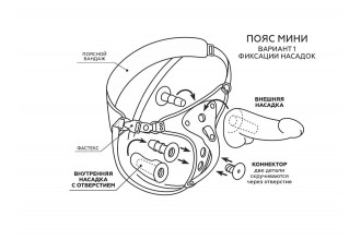Женский пояс WOMEN Style с 3 насадками