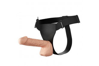 Женский поясной страпон с вибрацией - 26 см.