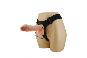 Женский поясной страпон с вибрацией - 26 см. Женский поясной страпон с вибрацией - 26 см.