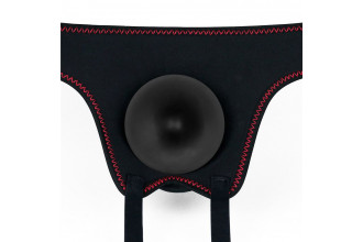 Женский темнокожий страпон Easy Strapon Set 7 Inch - 18 см.