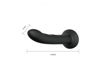 Страпон на эластичных ремнях Ultra Harness Karin Dildo - 16,8 см.