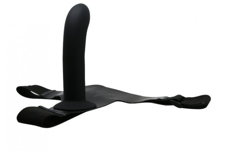 Страпон на эластичных ремнях Ultra Harness Karin Dildo - 16,8 см.