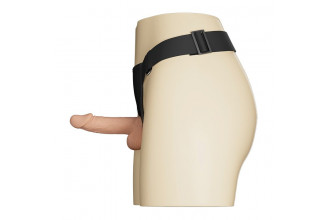 Женский страпон на регулируемых ремешках с вибрацией - 19,4 см. Женский страпон на регулируемых ремешках с вибрацией - 19,4 см.