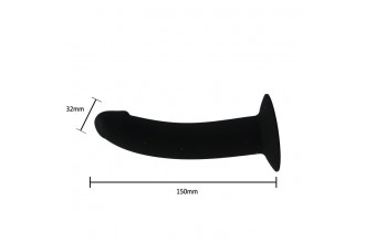 Страпон на эластичных ремнях Ultra Harness Les Dildo - 15 см.