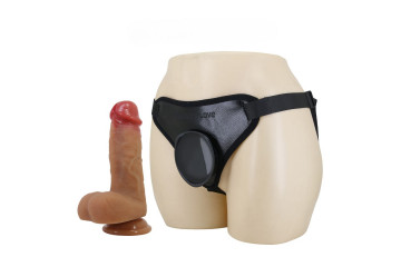 Страпон с универсальным поясом Fogg - 17,5 см.