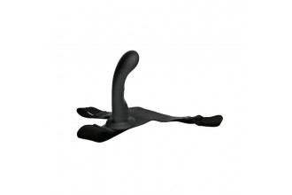 Страпон с изогнутой головкой Ultra Harness Curvy Dildo - 15,8 см.