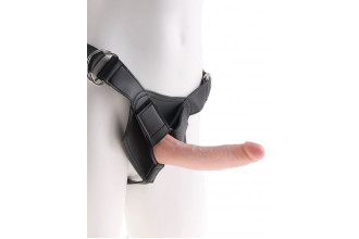 Страпон на виниловых трусиках Strap-on Harness Cock - 17,8 см.