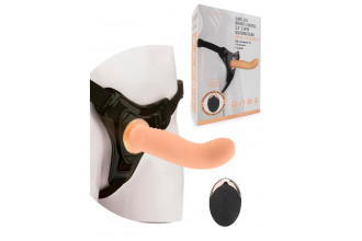 Женский вибрострапон со съемной насадкой и пультом ДУ