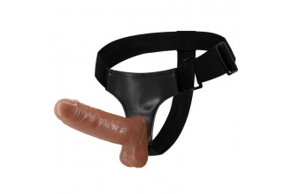 Страпон на трусиках с вибрацией Ultra Passionate Harness - 16 см.