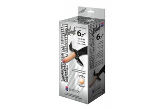 Пояс-трусики с насадкой Glamour - 17 см.