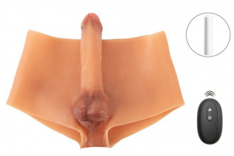 Силиконовые трусы с вибрирующим пенисом