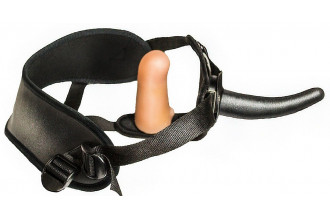 Женский страпон с вагинальной пробкой Woman Strap - 12 см.