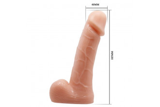 Фаллоимитатор-реалистик на трусиках - 18,5 см.
