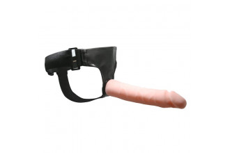 Гибкий фаллоимитатор-реалистик на трусиках Ultra Passionate Harness - 21,5 см.