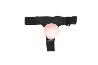 Гибкий фаллоимитатор-реалистик на трусиках Ultra Passionate Harness - 21,5 см.