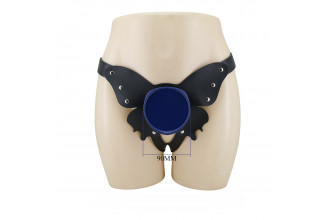 Поясной страпон Wells: трусики в форме бабочки и фаллоимитатор-насадка