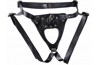 Универсальный мягкий пояс с насадкой Hard brutal BDSM-КОНСУЛ - 17 см.