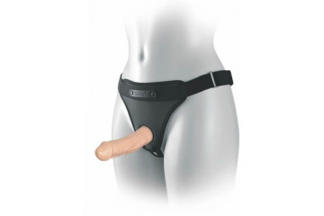 Неопреновые трусики с реалистичной насадкой - 20 см.