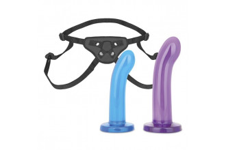 Страпон унисекс Beginners Strap-On с 2 насадками - 15 и 13 см.
