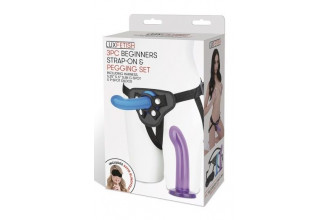 Страпон унисекс Beginners Strap-On с 2 насадками - 15 и 13 см.