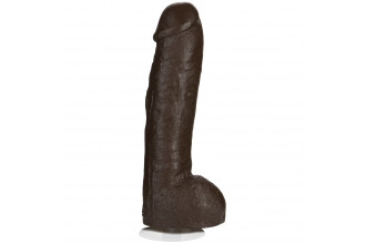 Коричневый фаллоимитатор BAM Huge 13 Realistic Cock - 31 см.