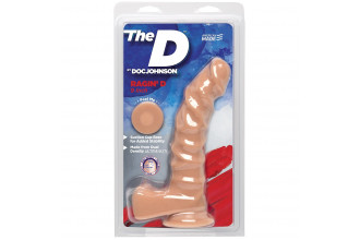 Телесный фаллоимитатор The D Ragin D 9 Vanilla - 22,86 см.